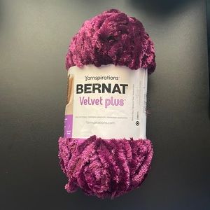 Lot of 12 Yarnspirations Bernart Velvet Plus - Burgandy Plum (Yarn Bundle)
